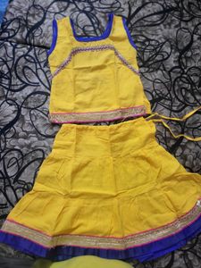 JANAMASHTMIYellow Indian RADHA Outfit (RADHA DRESS