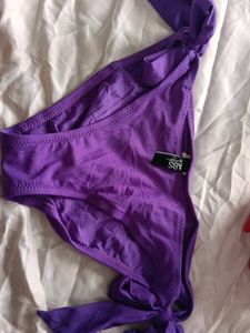 Purple Tie Bikini Bottom