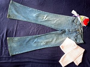 Light Wash Low waist Bootcut  Denim Jeans