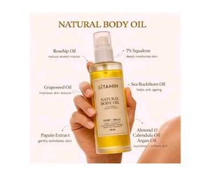 BTAMIN Natural Body Oil - Coconut Vanilla