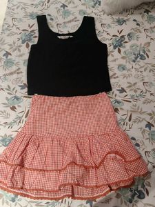 skirt with tank top