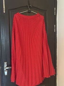 maxi pleated skirt