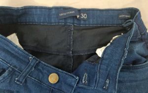 High Waisted Button Fly Jeans