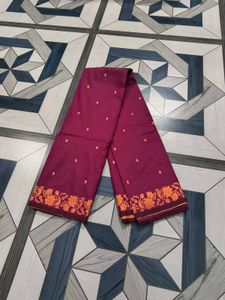 brand new katan silk saree magenta colour