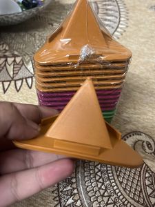 Pack Of 10 Pyramid Mobile Stand