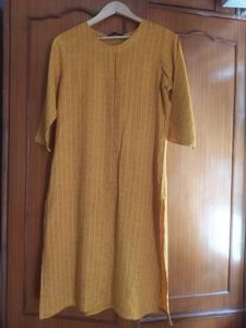 Self Weaved Mustard Kurti
