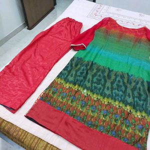 Vibrant Print Kurta Set with Pants