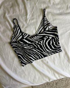 Urbanic - Zebra Print Knit Camisole Top