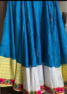 Vibrant Blue Ethnic Skirt