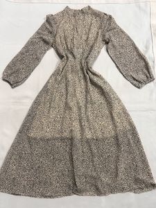 Elegant Sheer Leopard Print Midi Dress