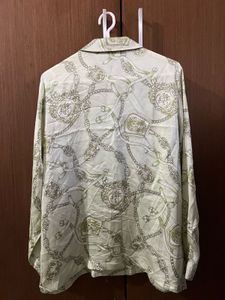 Vintage Patterned Button-Down Shirt