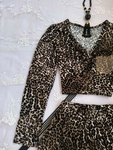 leopard print co-ord set