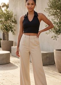 Black Halter Neck Top