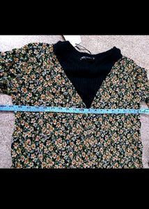 Zara Floral Print Midi Dress