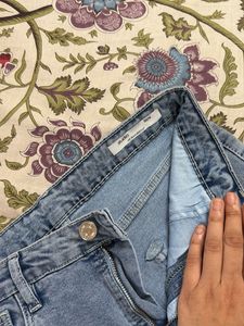 Light Wash Flared Jeans