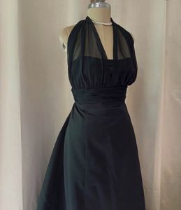 Elegant Black Halter Neck Gown