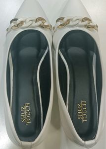 SHUZ TOUCH Pointed Toe Embellished Slim Pumps
