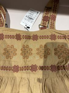 Bombay Paisley Tan boho Top