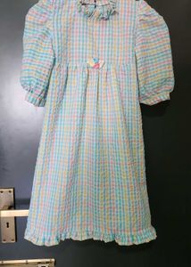 Adorable Checked Dress for Girls