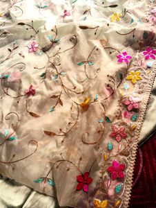 Elegant Gold Embroidered Lehenga Choli