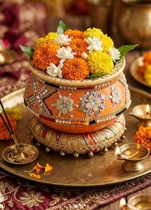 Handcrafted Decorative Pot for Home &amp; Events