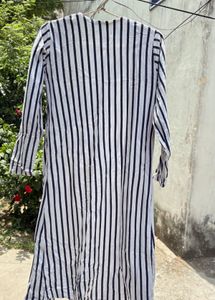 Striped Long Shrug for Women