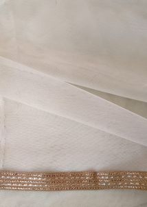 Off White Net Anarkali
