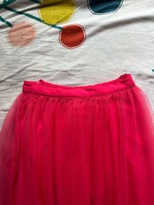 Vibrant Pink Sequined Lehenga Skirt