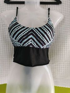 Stylish Striped Bikini Top