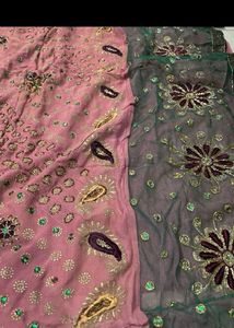 Embroidered Indian Blouse with saree