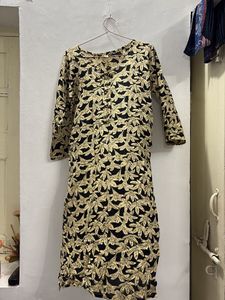 Black & Gold kurta pant set