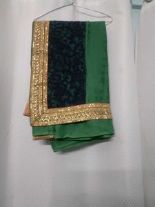 Elegant Green Silk Saree
