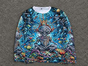 Psychedelic Alien Long Sleeve Top
