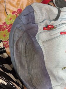 Light Blue Skybag Backpack with Floral Design