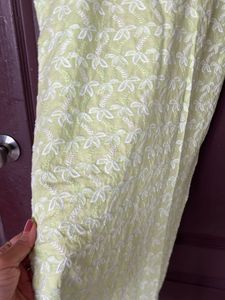Light Green Embroidered Kurta