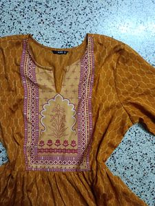 Orange short kurti