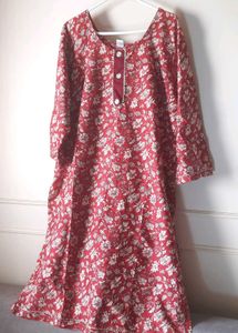 Unused Pure Cotton Gottapatti work kurti