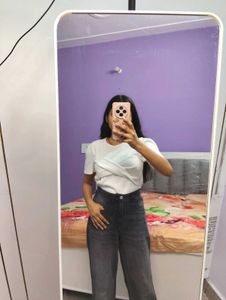 Stylish White Twist Front Top