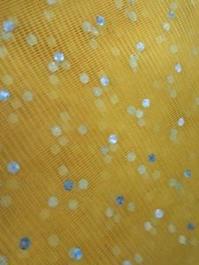 Yellow Sequined Net Dupatta
