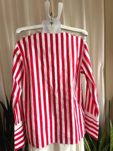 Imported red stripped shirt