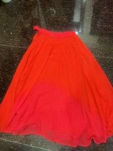 Red Pink Skirt 5 Meter Flair