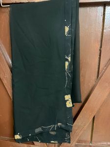 Elegant Black Floral Ethnic Gown