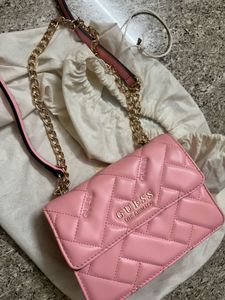 authentic Guess Pink shoulder Bag