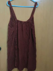 Elegant Casual Brown Dress