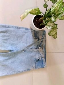 Stylish Blue Solid Jeans for Women - Size 30