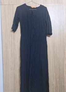 Gerua By Libas Black Kurta With Printed Palazzos