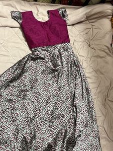 Vibrant Purple &amp; Grey Lehenga Choli