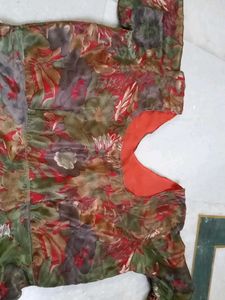 Stylish Floral Frock Suit – Elegant &amp; Comfortable