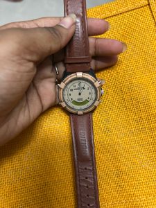 Expedition Watch with Brown Leather Strap