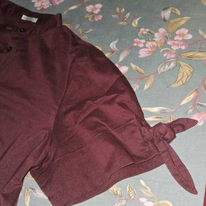 Chic Burgundy Shirt